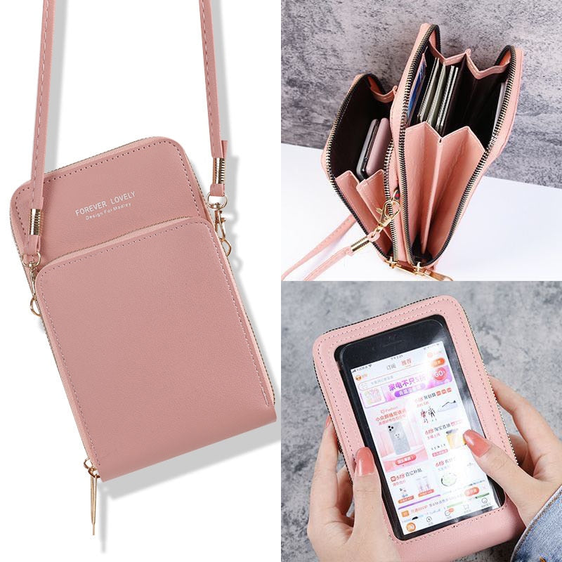 Bolsa Transversal Feminina  - com TouchPhone